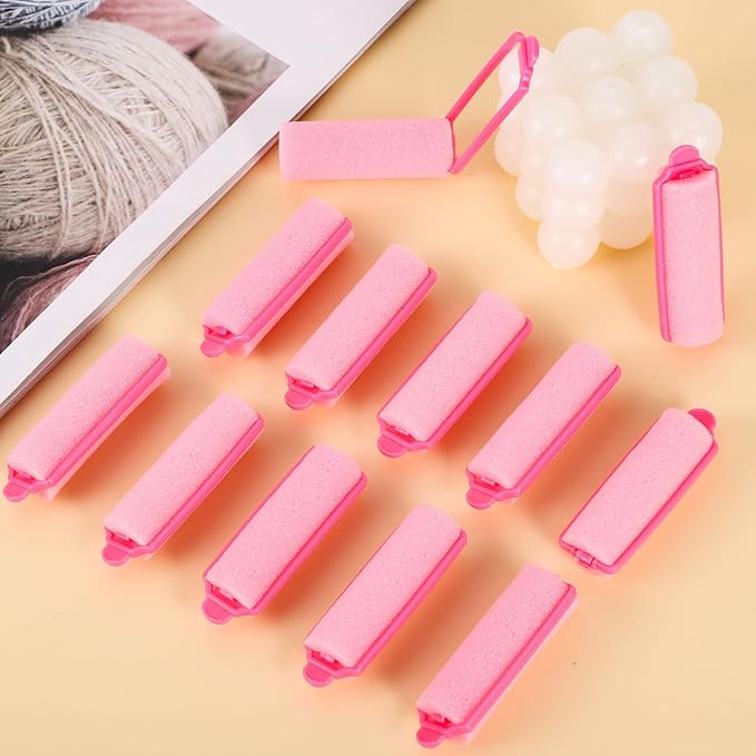 Pengxiaomei 36Pcs Foam Sponge Hair Rollers, 2.4 Inch Hair Curlers to Sleep In, Soft Hair Curlers for Curls Style, Heatless Hair Curler-Velvo Beauty
