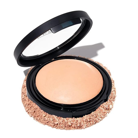 LAURA GELLER NEW YORK Baked Double Take Powder Foundation - Fair - Buildable Medium to Full Coverage - Matte Finish-Velvo Beauty