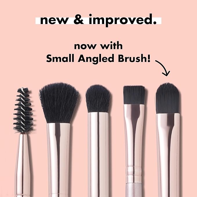 e.l.f. Ultimate Eyes 5 Piece Brush Collection, Makeup Brushes For Eyeliner, Eyeshadow, Brows & more, Vegan & Cruelty-Free-Velvo Beauty
