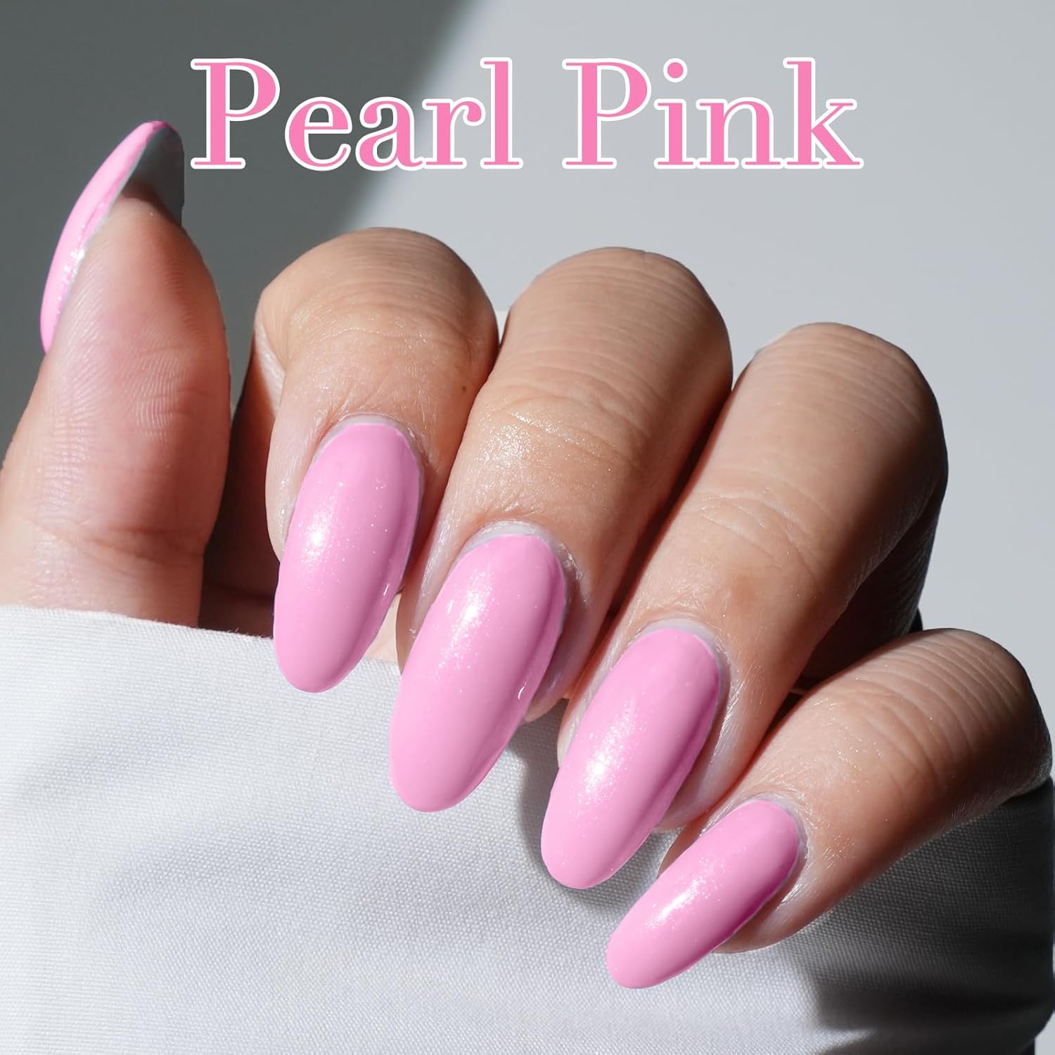AZUREBEAUTY Pearl Pink Nail Polish Quick Dry Shimmer Light Pink Natural Nail Lacquer Fingernail Polish High Shine Salon-Quality Women Gift-Velvo Beauty