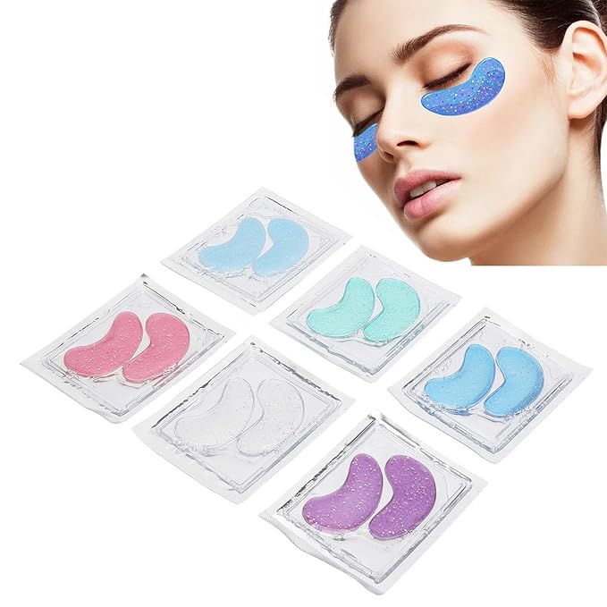 8 Pack Reusable Ice Gel Eye Pad for Puffy Eyes, Hot Cold Eye Mask, Deep Hydration and Anti Aging Effects-Velvo Beauty