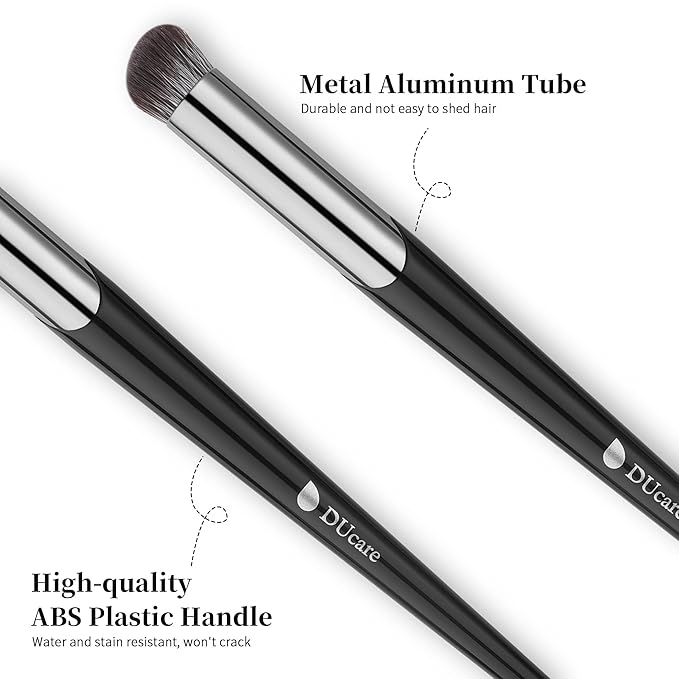 DUcare Concealer Brush Under Eye, Angled Small Nose Contour Brush, Mini Thin Slanted Foundation Dark Circles Puffiness, Puffy Face Eyebrow Eyes, Liquid Cream Blending-Velvo Beauty