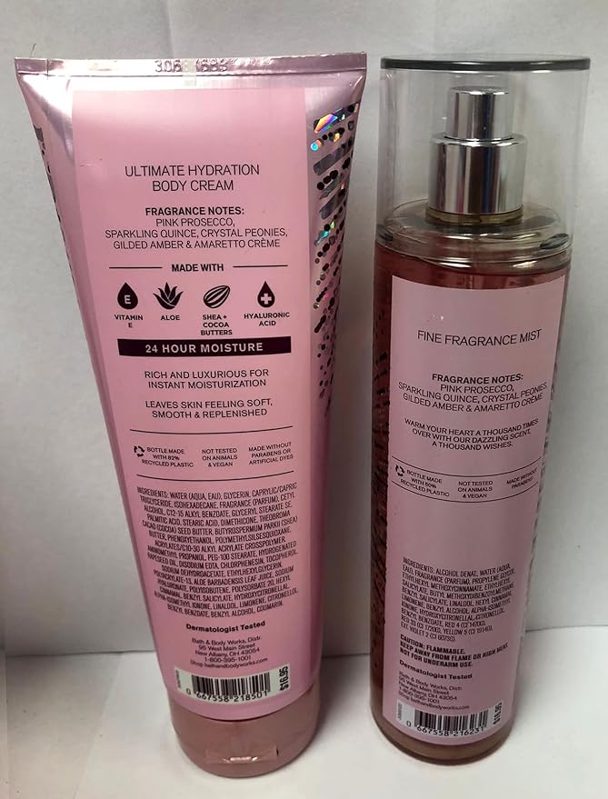 Bath and Body Works - A Thousand Wishes - Gift Set - Fine Fragrance Mist & Body Cream-Velvo Beauty