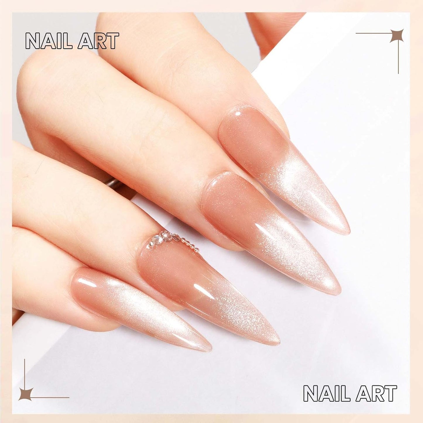 10ml Cat Eye Gel Nail Polish with Magnetic Nail Polish Gel for Home Manicure Nails DIY-Velvo Beauty