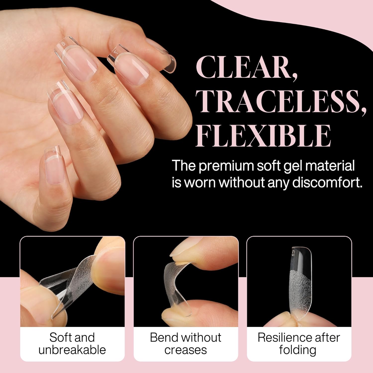 Short Square Nail Tips Matte Short Square Gel Tips 504pcs Clear Nails Full Cover Acrylic False Nails Tips for Gel Nail Extensions 12 Sizes Saving Gelly Tips, Luckyfairy-Velvo Beauty