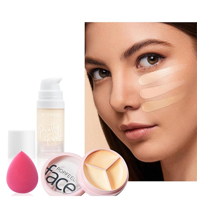 All in One Makeup Kit, Full Starter Essential Makeup Kit for Women Beginners Includes Foundation Concealer Lipgloss Mascara Eyeliner Pencil Powder Shadow Set-Velvo Beauty