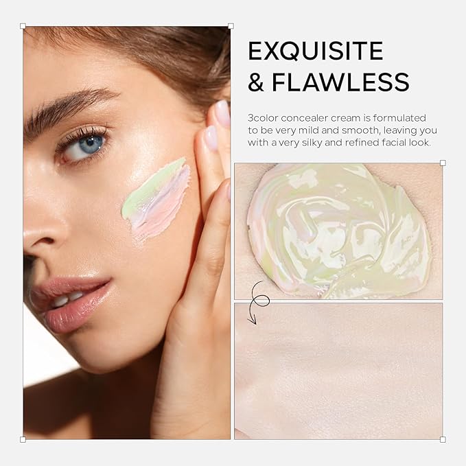 3 in 1 Color Correcting Makeup Primer Facial Serum, SPF 50 PA+++ Sunscreen Isolation Cream, Oil Control Moisturizing Skin Tone Correcting, One Step Color Corrector Face Primer-Velvo Beauty