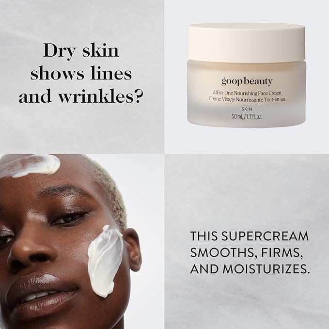 goop Beauty Nourishing Face Cream | Improves Firmness, Elasticity, & Brightness | Botanicals, Ceramides, & Squalane | Anti Wrinkle Moisturizer | 1.7 fl oz-Velvo Beauty