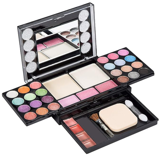 Eyeshadow Palette LT Makeup Palette 37 Bright Colors Matter and Shimmer Lip Gloss Blush Brushes Cosmetic Makeup Eyeshadow Highly Pigmented Palette for Girls Festival Birthday Gift Concealer Makeup Kit-Velvo Beauty