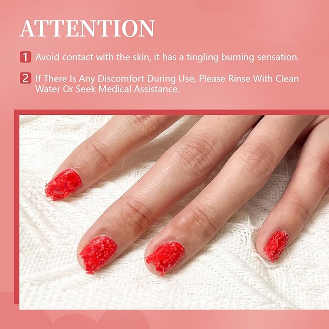 JODSONE Gel Nail Polish Remover 2Pcs Gel Nail Polish Remover 3-5 Minutes Gel Remover Quick-Velvo Beauty