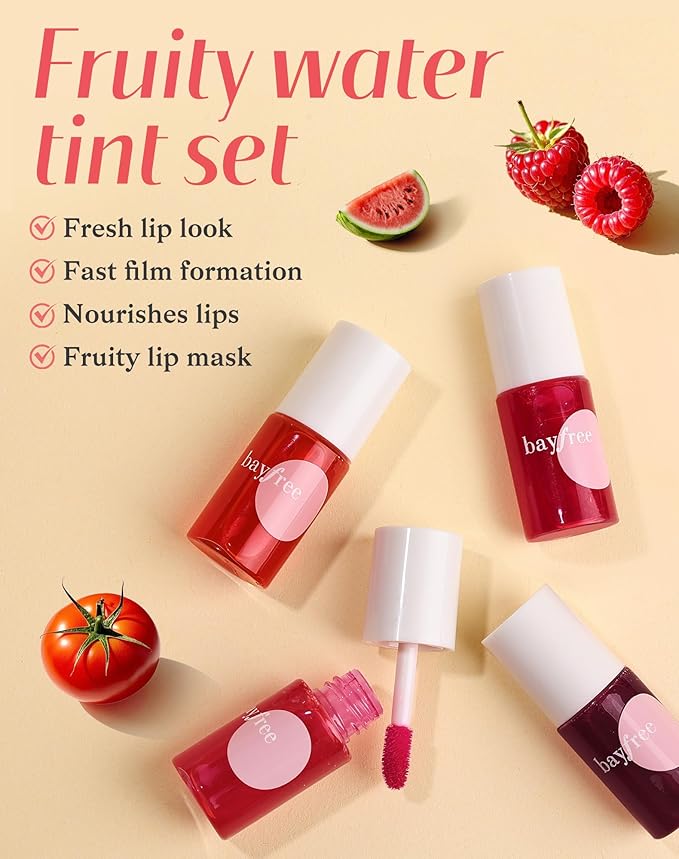 Lip Tint Stain Set, Lip Stain Long Lasting Lightweight Waterproof, Transfer-Proof, Non-sticky, Lip Makeup Matte Finish-Velvo Beauty