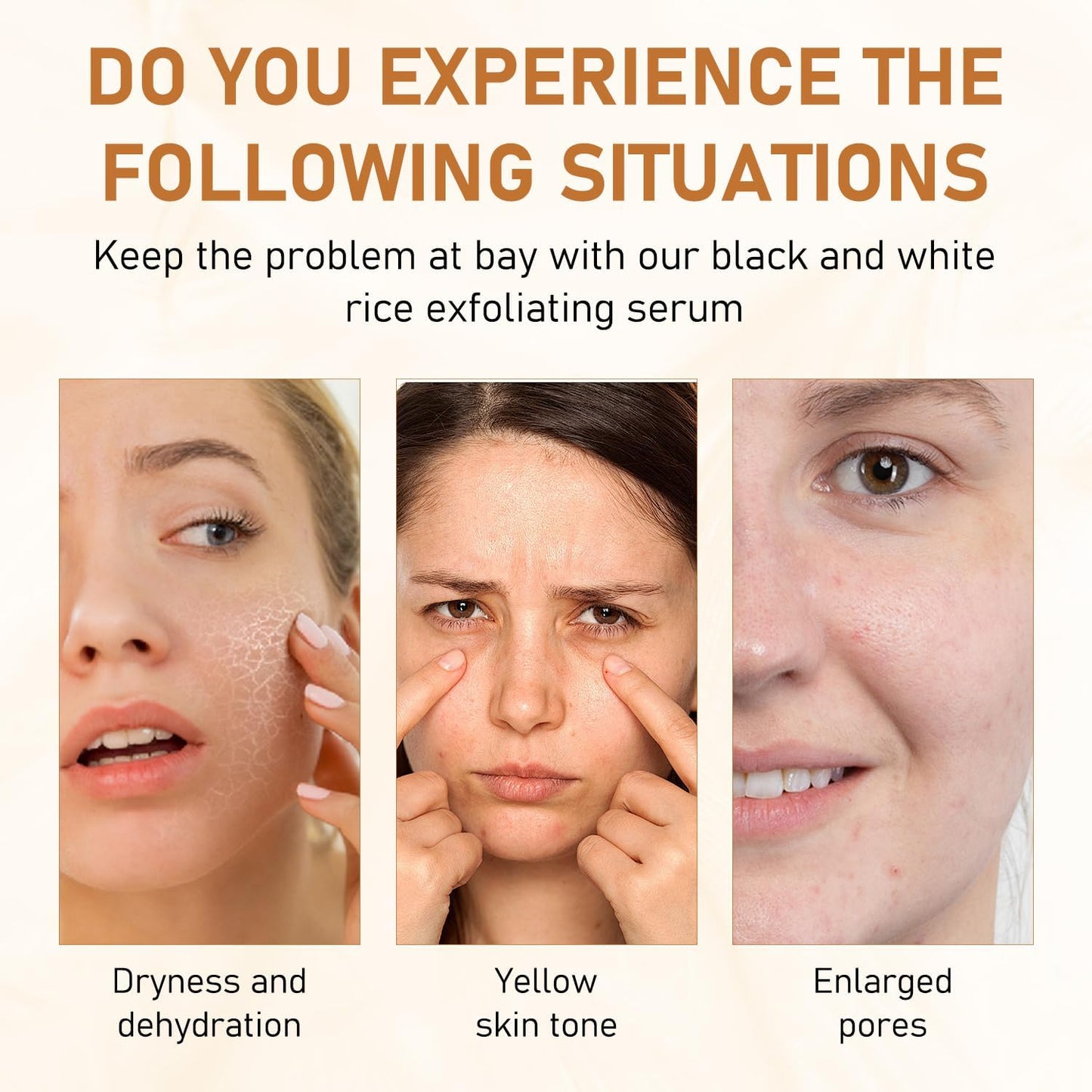 Rice Exfoliant Ampoule Duo, Black and White Face Peeling Solution, Moisturizing Pore Minimizer, 2-Pack, 100ml-Velvo Beauty