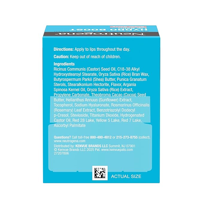 Neutrogena Hydro Boost Hyaluronic Acid Lip Balm, Nourishing Vitamin E Leaves Lips Feeling Hydrated, Sheer Pink Tinted Color with a Sweet Berry Flavor, Sheer Berry, 0.5 oz (Pack of 2)-Velvo Beauty