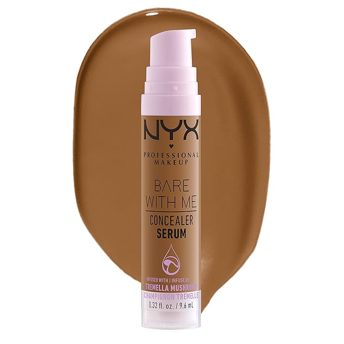 NYX PROFESSIONAL MAKEUP Bare With Me Concealer Serum, Up To 24Hr Hydration - Camel-Velvo Beauty