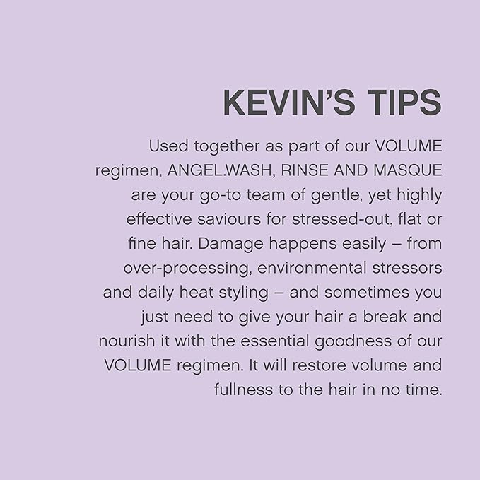 KEVIN.MURPHY BLONDE.ANGEL.WASH - Blonde Shampoo - Purple Shampoo for Blonde & Grey Hair - Colour Enhancement Hair Care - Colour Safe - Paraben & Sulphate Free - 1000 mL / 33.8 fl oz-Velvo Beauty