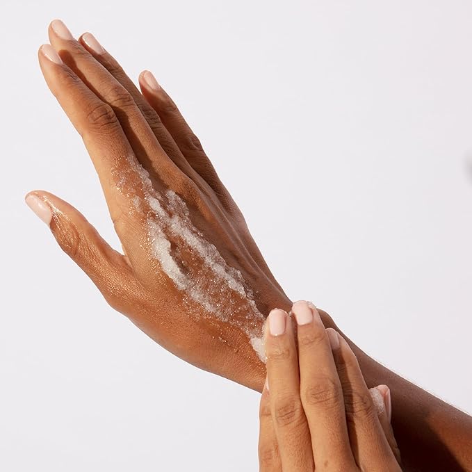 OUAI Scalp & Body Scrub Travel Size, Melrose Place - Exfoliating Body Scrub with Sugar & Coconut Oil Blend for Smooth, Moisturized Skin - Gentle for Removing Product Build Up (3.4 Oz)-Velvo Beauty