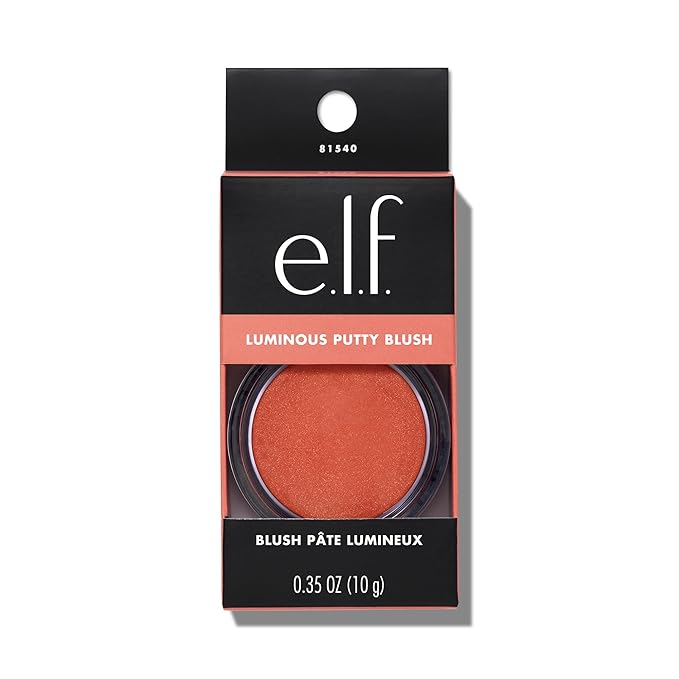 e.l.f. Luminous Putty Blush, Putty-to-Powder, Buildable Blush With A Subtle Shimmer Finish, Highly Pigmented & Creamy, Vegan & Cruelty-Free, Isla Del Sol-Velvo Beauty