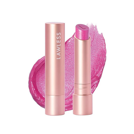 Lawless Forget the Filler Lip Plumping Line Smoothing Tinted Balm - Candy Girl - Premium Tinted Lip Balm with Natural Ingredients to Plump and Smooth Lips for a Firmer, Fuller Look - 0.09 oz-Velvo Beauty