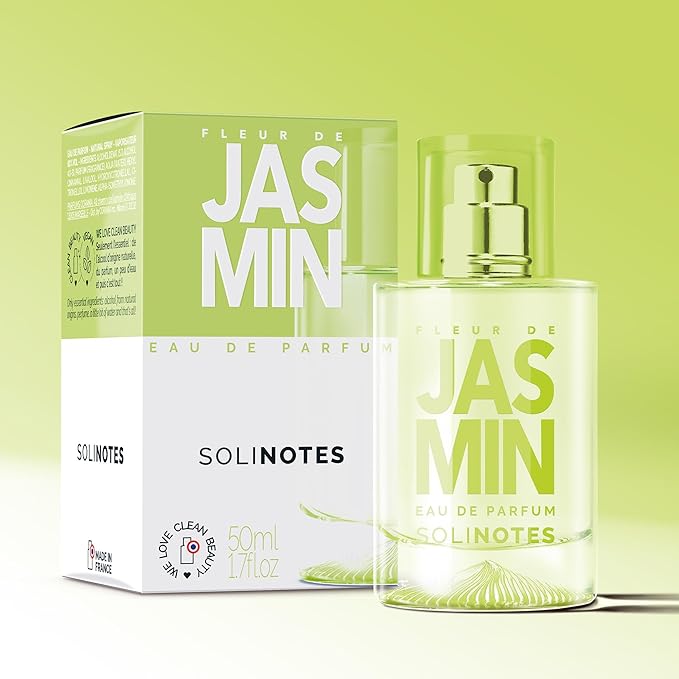 SOLINOTES Jasmine Flower Perfume for Women - Eau De Parfum | Delicate Floral and Soothing Scent - Made in France - Vegan - 1.7 fl.oz-Velvo Beauty