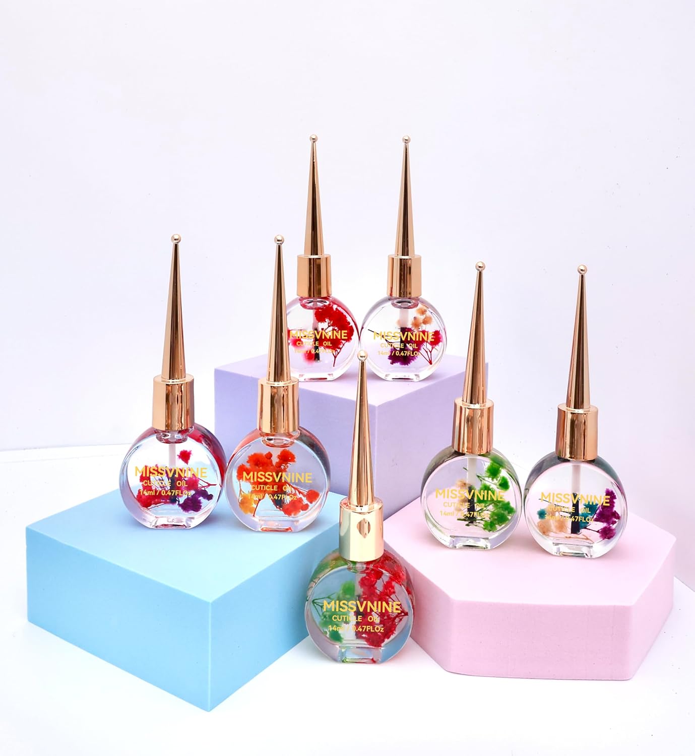 Vitamin E Enriched Cuticle Oil 6 Pack - Prevent Hangnails & Strengthen Nails with Sweet Almond + Jojoba Oils - Anti-Fray Nail Treatment for Dry Hands, Manicure Kit for Healthy Cuticles-Velvo Beauty