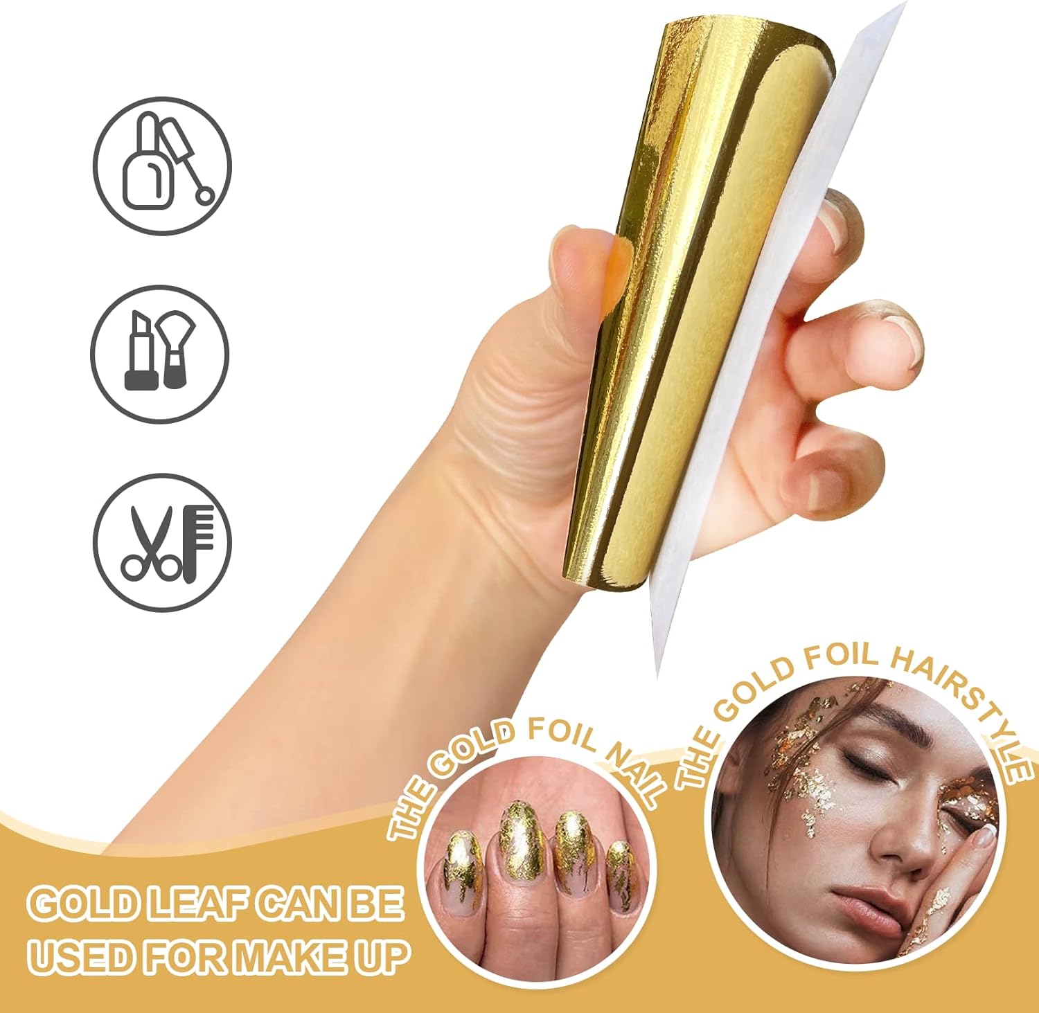 200pcs BUBIMON Imitation Rose Silver Gold Leaf Sheets Gold Foils Sheets Nail Foil for Paint, Resin, Nails, Jewelry, Slime, Arts, Gilding Crafting, Decoration, Sculpture, Furniture-Velvo Beauty