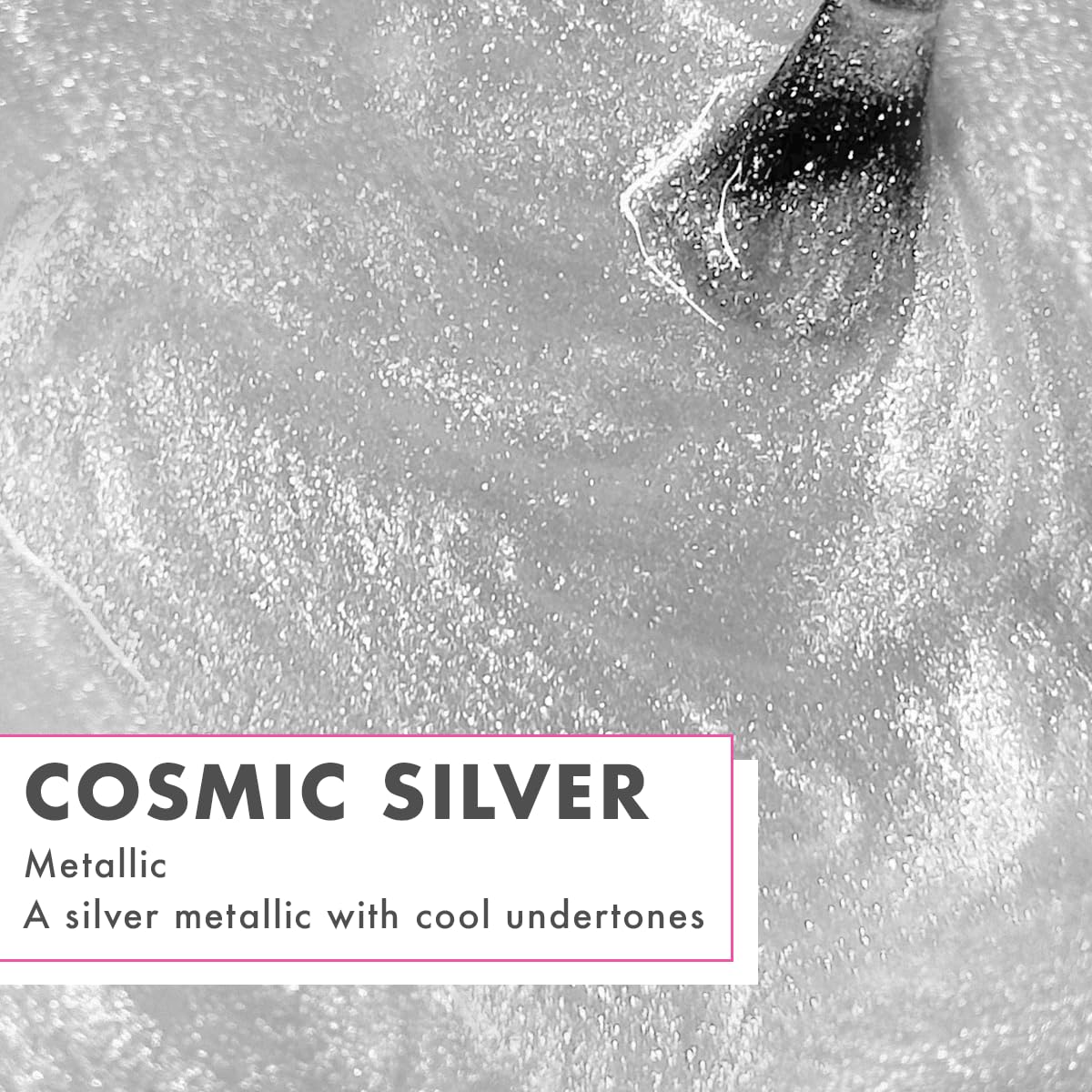 Olive & June Gel Polish | UV LED Nail Lamp Needed | Long Lasting Formula | Up to 21 Days of Wear | Damage-Free Removal | Salon-Quality Manicure at Home| Cosmic Silver | Silver Metallic-Velvo Beauty