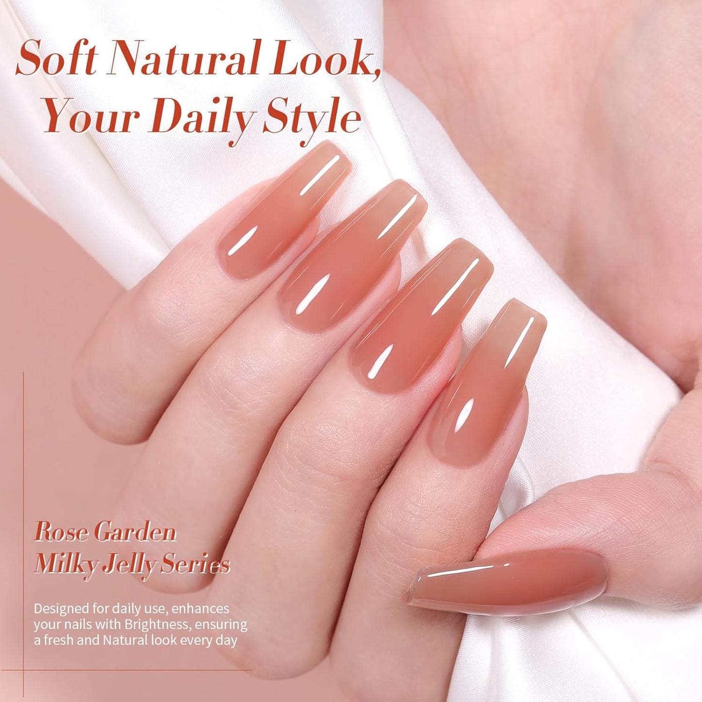 Born Pretty Jelly Burgundy Gel Nail Polish Fall Winter Jelly Blood Wine Red Brown Nude Purple Halloween Translucent Sheer Gel Polish Set Nail Art Varnish Manicure 6PCS-Velvo Beauty