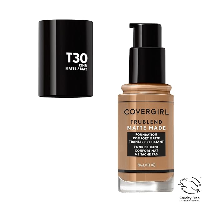 COVERGIRL TruBlend Matte Made Liquid Foundation, Warm Honey-Velvo Beauty