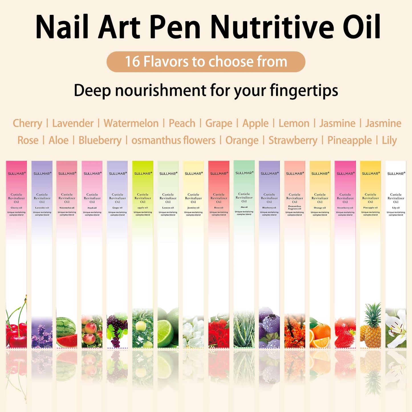 28PCS Cuticle Oil Pen Sweet Almond Nail Growth Serum and Repair Treatment Hydrating Oil for Dry Cuticles and Skin Cuticle Buddy Revitalize Nails with Radiant Cosmetics' Nail Growth Oil-Velvo Beauty