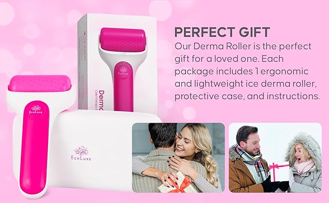 Skincare Ice Roller- Premium Facial & Eye Massage Roller with Freezer Case for Extended Cooling, Pain & Shingles Relief, Reduce Puffiness & Redness, Lymphatic Drainage, & Sun Relief-Velvo Beauty