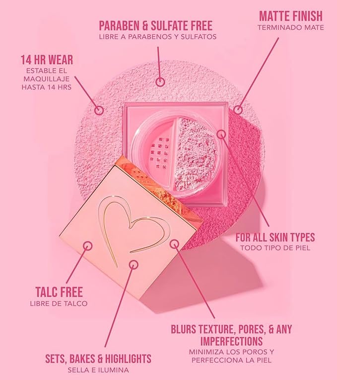 Bye Filter Loose Setting Powder (Pink Cloud), 1.06 Ounce (Pack of 1)-Velvo Beauty