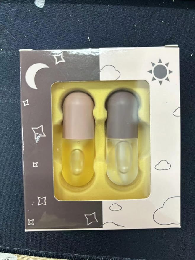 2Pcs Lip Plumper Set, Natural Lip Plumper kit, Day and Night Lip Plumper, Softer Bigger Fuller Cosmetics Plumper Lips-Velvo Beauty