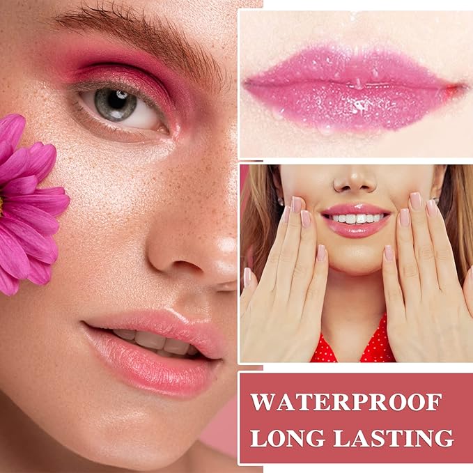 Lip Plumper Lip Gloss,Lip Maximizer Balm Plumper Lip Plumping Serum,Heathly Lip Moisturizer Enhancer Hydrated Lips,Reduces Improves Dry Lip Lines Lip Plumping Gloss Lip Extreme Volume-Velvo Beauty