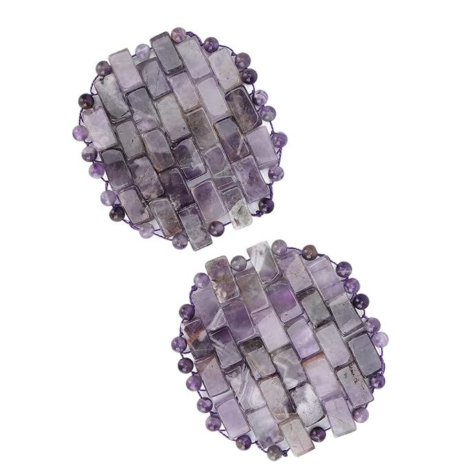 ZJchao Jade Eye Mask, Amethyst Eye Pack Wrinkle Puff Eliminate Dark Circles Fading Quartz Stone Eye Patch Jade Stone, Reusable Jade Eye Pack For Cold & Heat Compress-Velvo Beauty