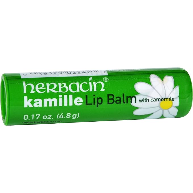 Herbacin Kamille Lip Balm, 0.17 oz.-Velvo Beauty