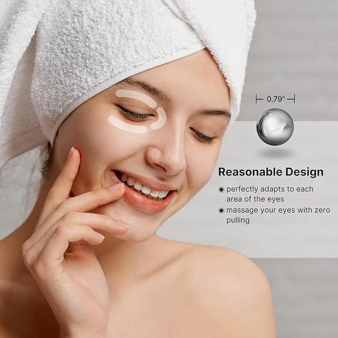 2-in-1 Eye Cream Applicator and Ice Roller, Face Massager Tool for Puffiness, Eye Bags, Muscle Ache-Velvo Beauty