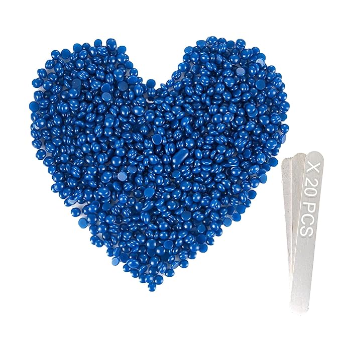 PURPLESKY Waxing Beads for Hair Removal - 2.5LB Coarse Hard Wax with Sea Salt Scent, Sticks for Bikini, Facial, Leg, Back and Chest-Velvo Beauty