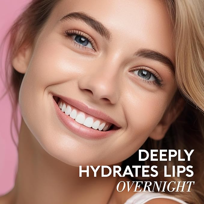 MAREE Lip Mask with Hyaluronic Acid & Coconut Oil - Overnight Collagen Lip Butter to Nourish & Hydrate Dry Cracked Lips - Moisturizer for Skin Care with Shea & Cocoa Butter - Sleeping Lip Butter Balm-Velvo Beauty