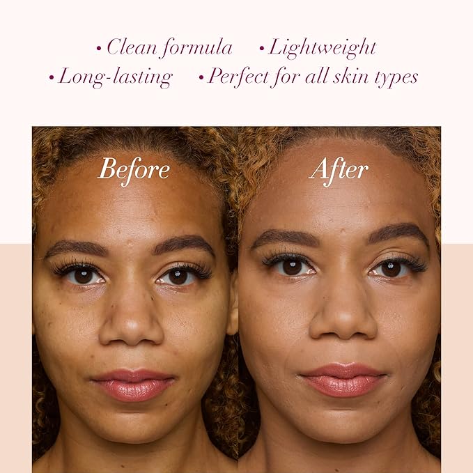 LUMINESS Silk Airbrush Spray Foundation & Buffing Brush Kit – Full Coverage Foundation & Dual-Sided Buffing Brush - Buildable Coverage, Anti-Aging Formula Hydrates & Moisturizes (Shade - Deep)-Velvo Beauty