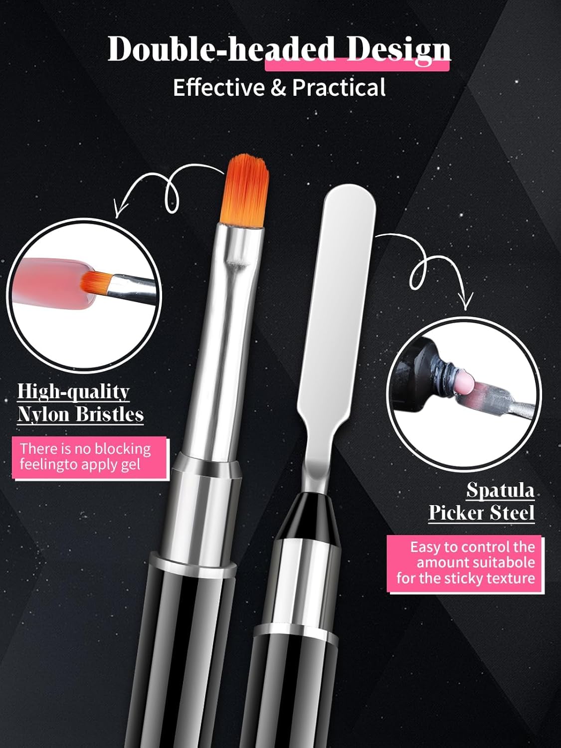 EBANKU Dual Nail Form Kit, 288PCS Poly Nail Gel Forms for French Nails, 12 Styles Dual Forms Silicone Reusable Pads, 5PCS Nail Clips, Gel Brush Pen Nail Files Buffer, Nail Extension Kit for Beginner-Velvo Beauty