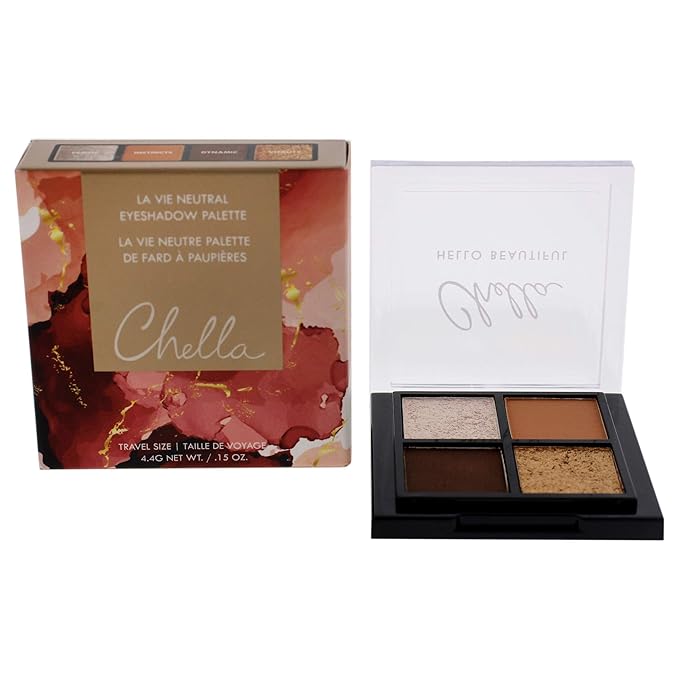Chella Makeup Eyeshadow Palette (Travel Size, La Vie)-Velvo Beauty