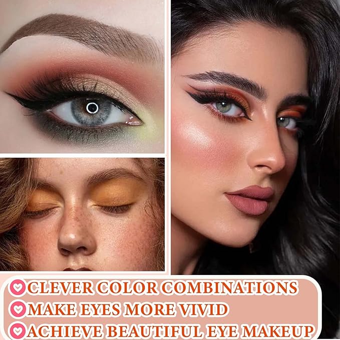 12 Color Naked Eyeshadow Palette,Matte Earth Color Eyeshadow,Natural Nude Eyeshadow Palette,Professional Waterproof and Smudge Proof Eye Shadow Palette Kit,Eye Makeup Set for Women（A）-Velvo Beauty