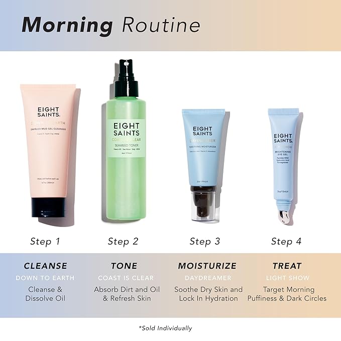 Eight Saints Daydreamer Soothing Anti Aging Face Moisturizer, Natural & Organic Fast Absorbing Oil Free Face Lotion With Hyaluronic Acid & Vitamin E, Hydrating Daily Facial Moisturizer, 2 Ounces-Velvo Beauty