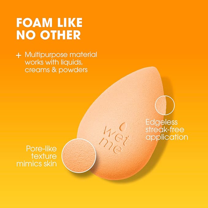 Beautyblender® | Beam Color Changing Beauty Blender Makeup Sponge, Super-Soft Foam Easily Blends Foundations & Creams, Made in USA, Reusable, Washable, Streak Free Application, Heat Activated-Velvo Beauty
