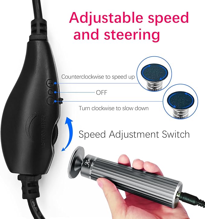 5.3'' Electric Foot Callus Remover with 80pcs Sandpaper Discs & Brush, Professional Aluminum Ergonomic Pedicure Tool, Stepless Speed & Reverse Control for Dead Skin Removal (Grey)-Velvo Beauty