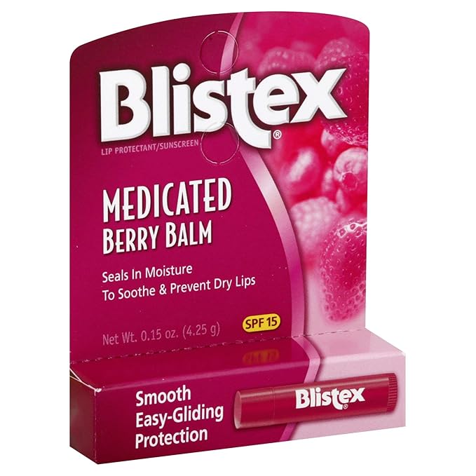 Blistex Medicated Lip Balm, Berry, .15-Ounce Tubes (Pack of 24) (83134)-Velvo Beauty
