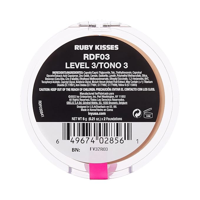 Ruby Kisses 3D Face Creator Cream Foundation & Concealer, 12 Hours Long Lasting, Medium to Full Coverage, Non-Greasy, Ideal for Makeup & Contour Palette (Level 3)-Velvo Beauty