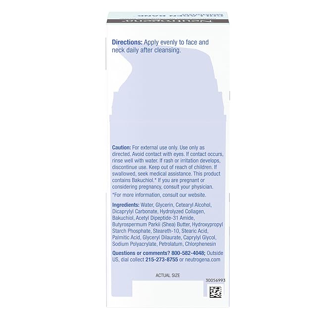Neutrogena Collagen Bank Face Moisturizer, Larger Size Anti-Aging Face & Neck Collagen Cream, Bakuchiol, Face Lotion Supports Skin’s Natural Collagen for Visibly Plump Skin, 2.7 fl. oz-Velvo Beauty