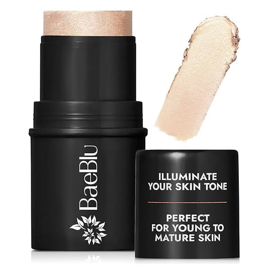 Organic Blush Tube, Chardonnay - 100% Natural Vegan Cream Blush Sticks, Multi-Use Bronzer, & Highlighter for Lips, Cheeks & Eyes, Buildable Shimmer, Gluten-Free, Paraben-Free, Made in USA-Velvo Beauty