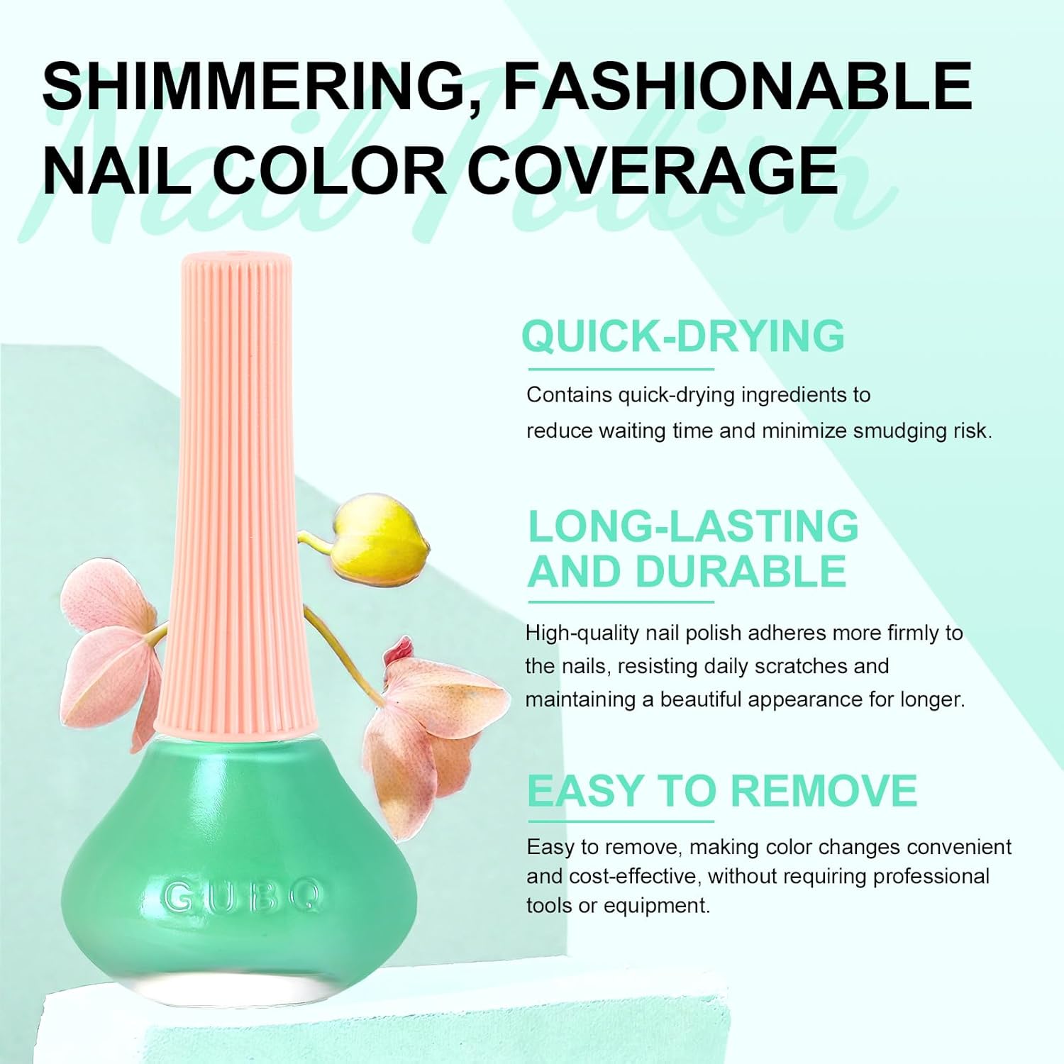 Major Dijit Seafoam Green Quick Dry Regular Nail Polish - Nail Art Lacquer, 0.41 Fl Oz-Velvo Beauty